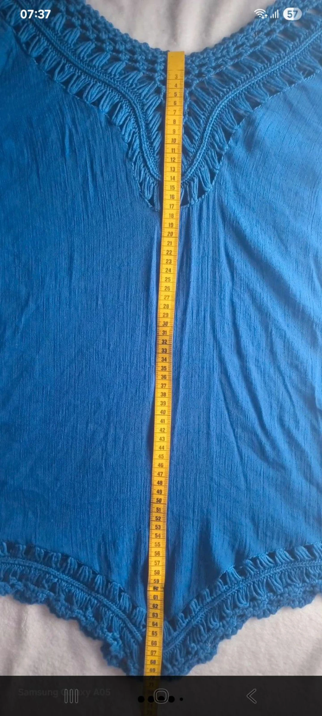 Túnica feminina azul boêmia Tamanho M – photo 8